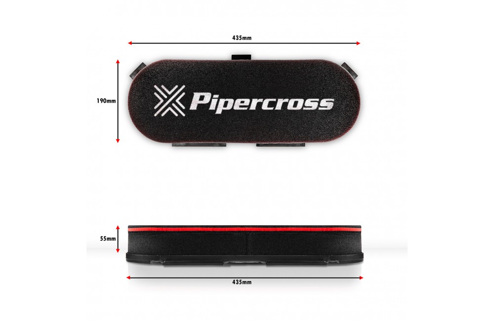 Pipercross Competition Car Performance Air Filter External Height 55mm / Internal Diameter 40mm C6002